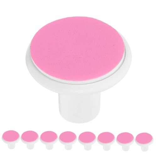 Healeved 10pcs Infant Nail Trimmer Grinding Pads Electric Baby Nail File Replacement Heads Nail Trimmer Accessories Replacement Parts for Baby Manicure Pink