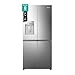 Hisense RQ5P470SYID Cross Door/Freistehend/EEK D/35 dB/No Frost/483 L/Automatischer Eiswürfel Bereiter/Wasserspender/My Fresh Choice/Metal Cooling/WiFi/SuperCool/HxBxT 178,5 x 79,4 x 69,8 cm/InoxLook