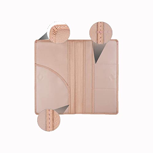 Auto Rover Car Registration And Insurance Documents Holder Pu Leather +2 Pack Car Cup Holder Insert Coaster (Pink+ 2 Cup Coaster) #TOP4