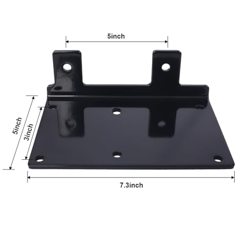 Winch eléctrico ATV 2000 lb 12V con placa de montaje miniatura 5