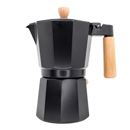 VoltShine Cafetera Italiana Negra para inducción, 9 Tazas, Ideal para Preparar café Espresso en casa y Disfrutar de un Sabor Intenso.