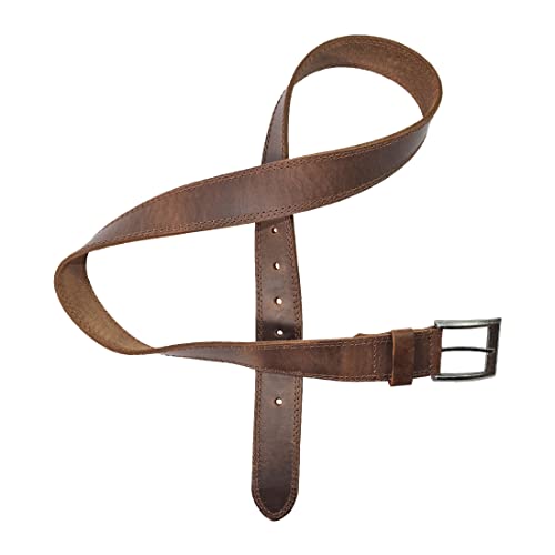 Hide & Drink, Men's Belt with Rustic Nickel Buckle Design, Everyday Belts for Men, Full Grain Leather, Handmade2
