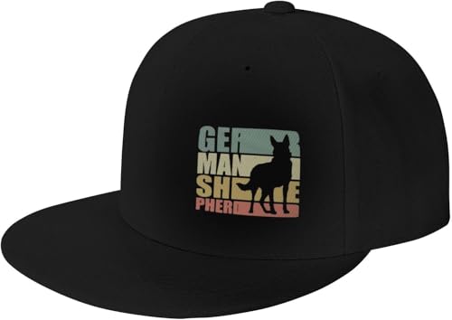 Retro German Shepherd Adjustable Outdoor Baseball Hat Flat Hat