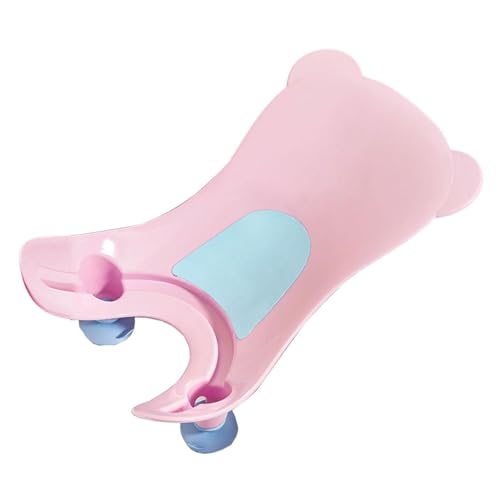 Oshhni 赤ちゃん用バスタブシート、シャワーアクセサリー、入浴サポート、軽量で安定したデザイン, ピンク