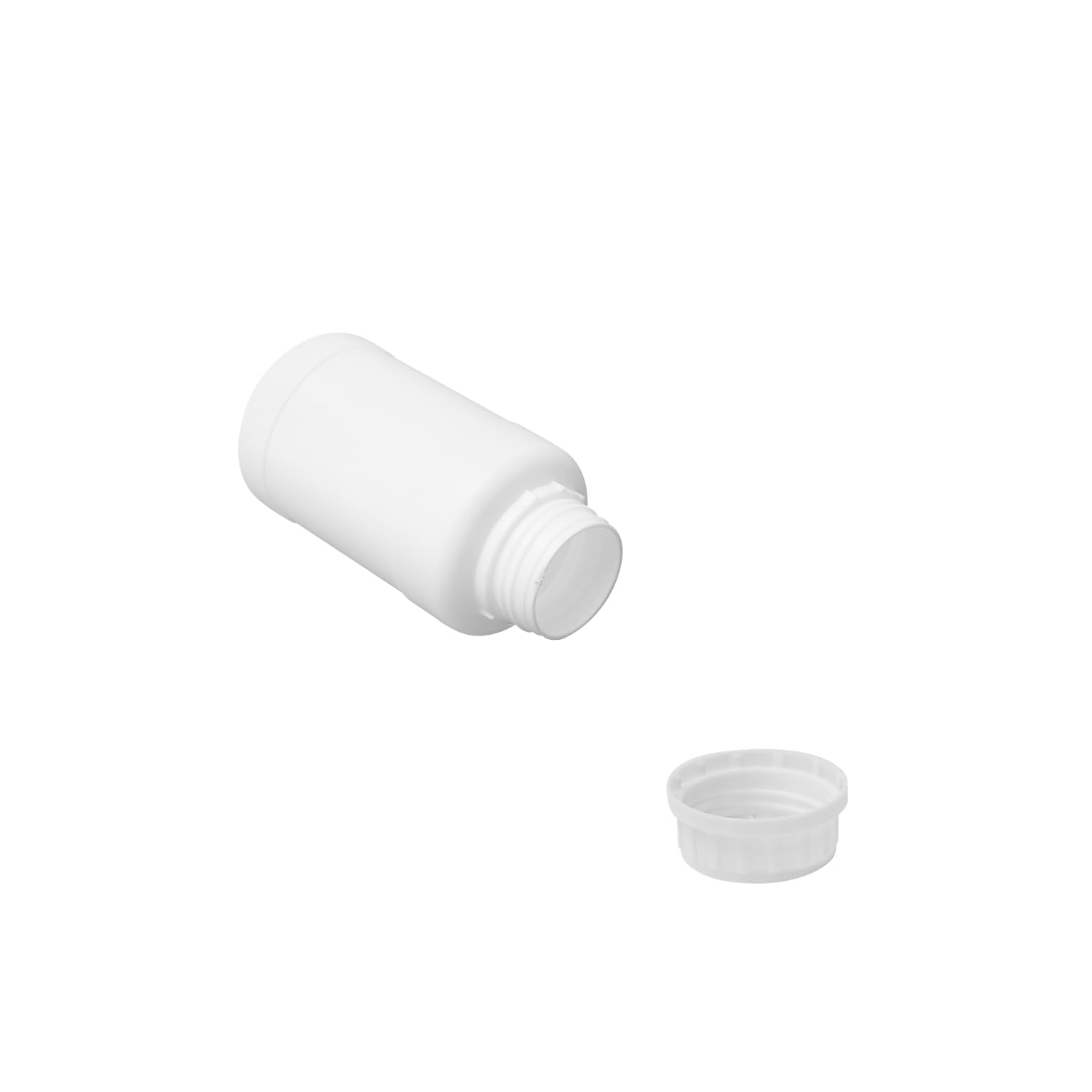 Othmro 20 botellas de plástico de 250 ml, botella de reactivo químico de laboratorio, longitud de 119 mm de ancho, botella de reactivo de laboratorio, contenedor de almacenamiento de líquido de