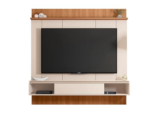 Listado de Centro de Entretenimiento . 45 LOOMBER Panel para TV de hasta 55' – Centro de Entretenimiento Moderno para Sala, Panel Decorativo Minimalista para Televisión (Crema Santos)