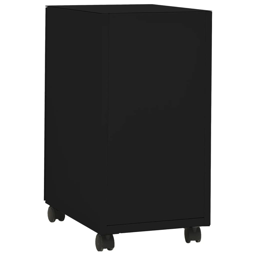 Mangloder - Armadietto portadocumenti con ruote, in acciaio, 30 x 45 x 59 cm, 3 cassetti con serratura, per lettere A4, legale, per ufficio, casa, studio