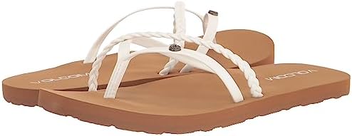 Volcom Women's Thrills Sandal Flip-Flop, White-New, 7 | Image 6