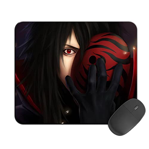 Image of Kirmada Printed Design Mouse Pad Madara with Mask (200MM X 240 X 3MM) Enhance Gaming and Work Performance Comfortable and Precise Non-Slip Water Proof Naruto Mouse Pad.