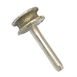 Honseadek Schleifkopf für Glas, Jade, 3 mm, 4 mm, 5 mm, 6 mm, 8 mm, Schaft, 6 mm, 20 mm Durchmesser, Schleifscheibe für gebogene Oberflächen, abgerundete Kanten, Polieren (6 x 20 mm)