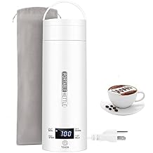 Portable Small Electric Kettle, 350ml Mini Travel Electric Tea Kettle, Portable Hot Water Warmer Kettle Suiable For Making Tea, Coffee, Baby Milk And Fast Food While Traveling White