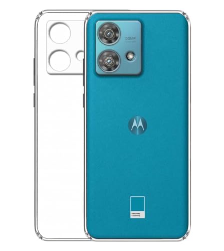 Image of Soft Silicone TPU Back Cover Compatible with Motorola Edge 40 Neo, Clear
