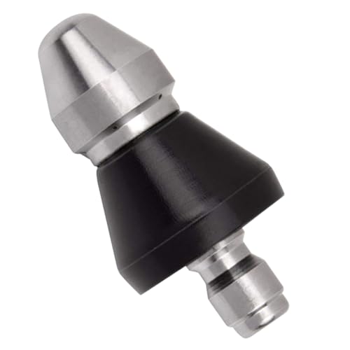 Mipcase Boquilla de de Alta Presión de Acero Inoxidable para Limpieza y de Tuberías Fácil Instalación Duradera y Fiable para Alcantarillado y Desagües Domésticos