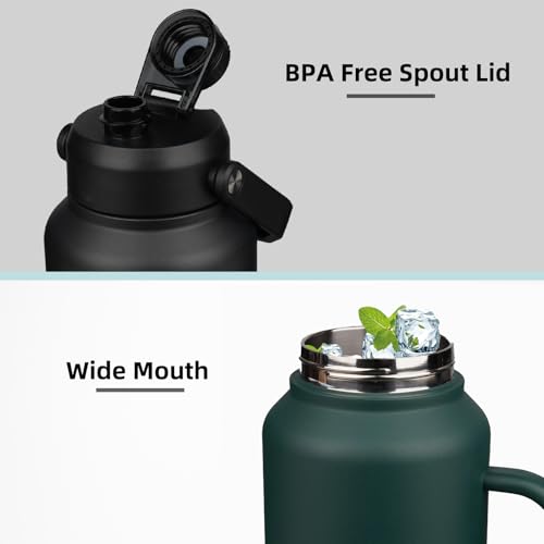 Image of BJPKPK 64oz Stainless Steel Water Bottle, Half Gallon Insulated Water Jug