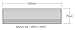 STORMGUARD 06SR0310000CH Internal Metal Letter Box Brush Cover with Flap-Chrome, External dimentions 293mm x 77mm, Aperture 256mm x46mm