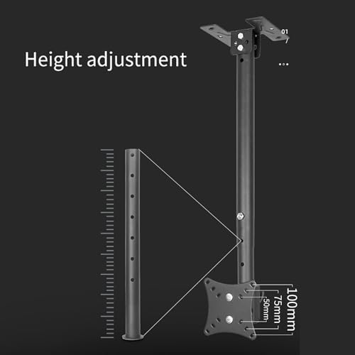 Support de plafond pour téléviseur inclinable et support de montage écran - 6