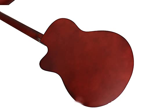 MLOPPTE Guitare,40 pouces guitare acoustique en bois pour débutants étudiants formation tilleul 6 cordes instruments de musique folk 40 pouces marron - Les Beatles, Paul McCartney, John Lennon, RIngo Starr, George Harrison MLOPPTE Guitare,40 pouces guitare acoustique en bois pour débutants étudiants formation tilleul 6 cordes instruments de musique folk 40 pouces marron – Image 5