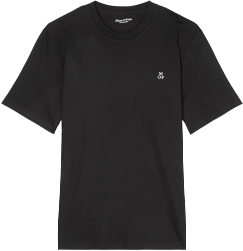 Marc OߴPolo Herren T-Shirt aus Bio-Baumwolle mit Rundhalsausschnitt, Schwarz (Black), XS – Ansicht 6