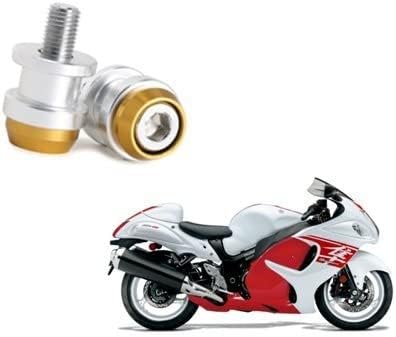 Grand Pitstop 8MM Swing Arm Sliders Spools/Paddock Stand Bobbin M8 with Black and Golden Double Cap for Hayabusa Suzuki