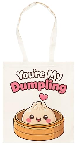 Udaytee Me Encanta Mi Dumpling Totebag Shopping Unisex De Algodón Beige Cotton Unisex Totebag Shopping
