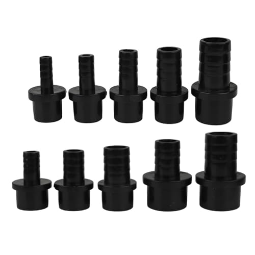 Conector de manguera de PVC negro 32mm a accesorios de tubería con púas 20mm 2
