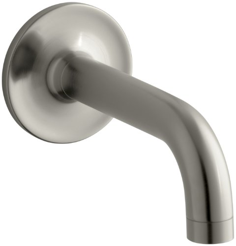 KOHLER K-14427-BN Purist Wall-Mount Non-Diverter Bath Spout, 90 Degrees, Vibrant Brushed Nickel KOHLER K-14427-BN Purist Wall-Mount Non-Diverter Bath Spout, 90 Degrees, Vibrant Brushed Nickel