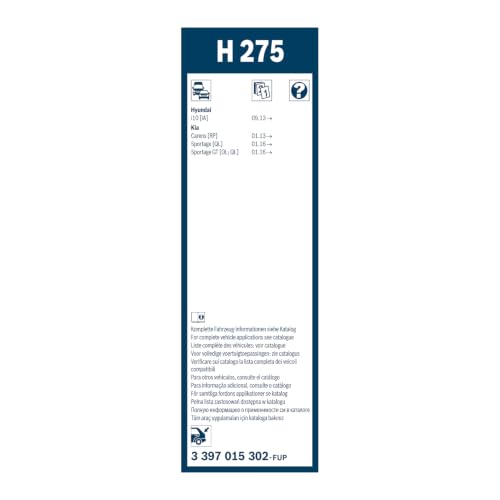 Bosch Scheibenwischer Rear H275, Länge: 275mm − Scheibenwischer für – Ansicht 3