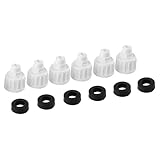 Sarini 6-teiliger Steckhahnadapter, Kühlschrank-Wasseranschluss, Wasserfilteranschluss, Schnellanschluss, Wasserrohranschlüsse, Ersatz für gerade Rohrverbindung