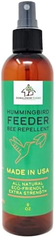 Donaldson Farms Hummingbird Feeder Bee Repellent, 8 oz. All Natural Spray.