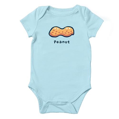 Image of Life is Good. Peanut Crusher Baby Bodysuit, Beach Blue