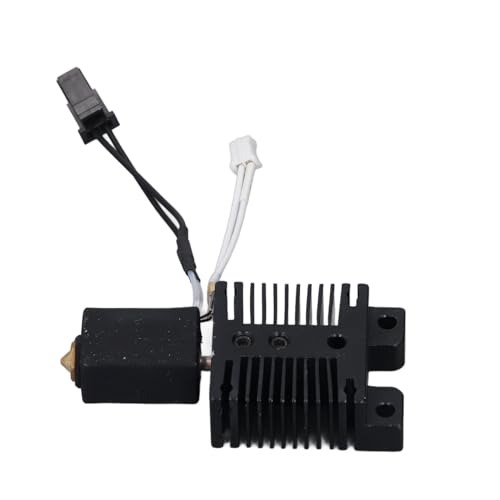 Fafeicy 3D Printer Ceramic Nozzle Hot End Kit 24V 60W Print Head with Brass Nozzle and Alloy Copper Throat for High Spee