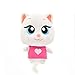 zjq Juguete de Peluche Toys Cat Angela Cat Talking Tom and Friends Soft Animal Dolls Regalo de cumpleaños de Navidad para niños
