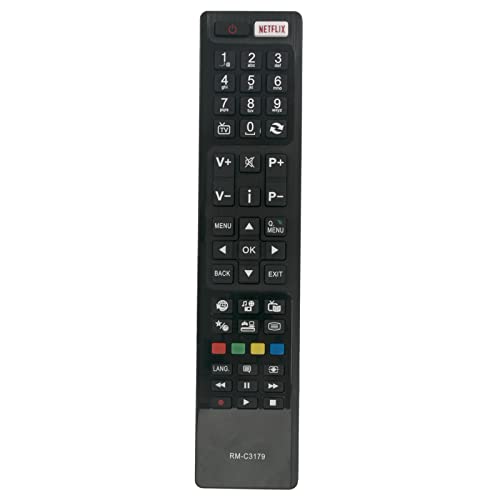 RM-C3179 Replacement Remote Control Fit for JVC LED Smart HD TV LT-40C755 LT-32C650 LT-32C650A, black - Image 3