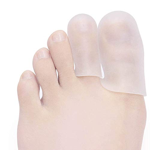 JKcare Transparent Toe Caps Toe Protectors, Silicone Toe Cushion for Corn, Callus, Blister