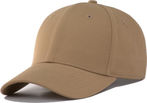 Image of TSSGBL Classic Plain Baseball Cap, Small /M-L /XL-3XL Big Head Fit, Unisex Adjustable Cotton Structured Golf Dad Hat