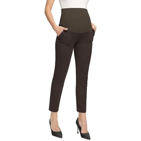 POSHGLAM Damen-Umstandshose für die Arbeit, lässig, zum Überziehen Cover