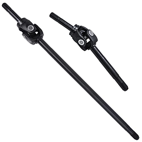 Image of Detroit Axle - 4WD Front U-Joint Axle Shafts for 1999-2004 Ford F-250 F-350 F-450 F-550 Super Duty 2000-2005 Excursion [Dana 60 Axle], U-Joint Axle Shafts Assembly Replacement
