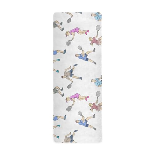 SoreSore�i�\���\���j ���K�}�b�g �^���� �X�|�[�c �z���C�g �� ���킢�� �g���[�j���O�}�b�g �h�� �܂肽���� �G�N�T�T�C�Y�}�b�g 180x66cm �t�B�b�g�l�X�}�b�g �s���e�B�X�}�b�g ���K �̑� ���[�o�b�O�t