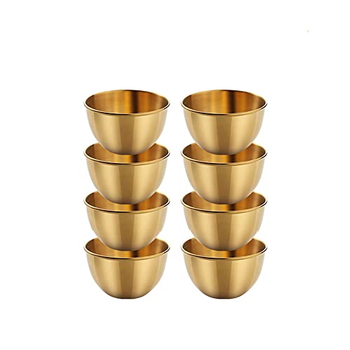 8�̃X�e�����X���\ �H�i�f�B�b�v�{�E�� �򖡎M ���M �ݖ��M �������M �X�e�����X���� ���i�f�B�b�s���O�{�E���\�[�T�[�M�~�j�O�؃v���[�g �ƒ� ���� ���H�X�p (Gold, Shape B - 8.5 cm)