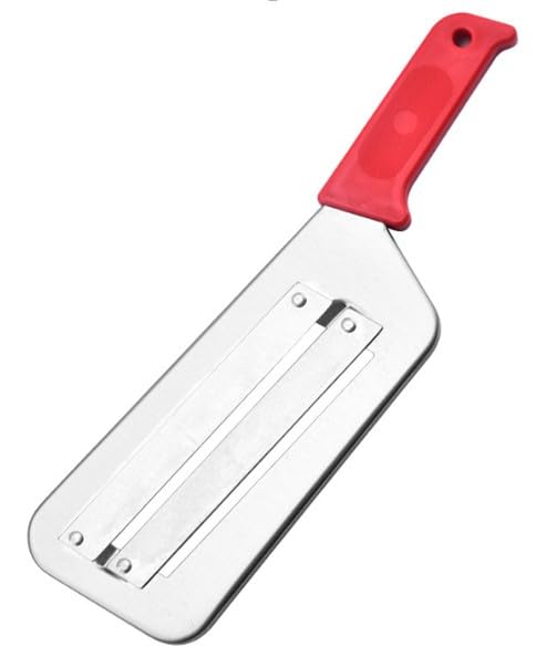 Trituradora de repollo de doble capa de acero inoxidable con mango antideslizante de mandolina para rebanar rallador verduras frutas queso