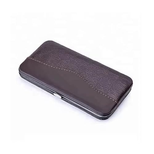 Kit de Manicure Profissional 12 Peças, Aço Inoxidável, Estojo Portátil com Cortador de Unhas, Tesour