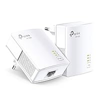 TP-Link Powerline Adapter Set TL-PA7017 KIT(1000Mbit/s, Gigabit-Port, Plug&Play, Kompatibel mit allen HomePlug AV/AV2 Powerline Adaptern, Ideal für Media-Streaming)