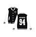 Mainlead BTS Bangtan Boys Baseball Uniform Jacket Coat Sweater(Rap Monster, L)