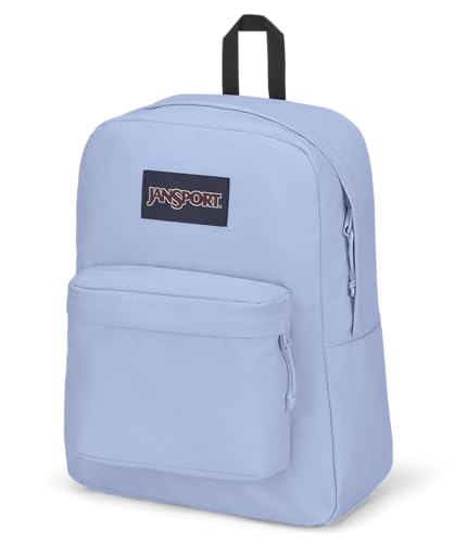 Image of JanSport SuperBreak Plus Backpack with Padded 15-inch Laptop Sleeve and Integrated Bottle Pocket - Spacious and Durable Daypack for Work and Travel - Hydrangea