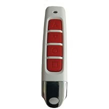 Universal Copy Remote Control Smart Home, 4 Buttons Cloning Wireless Remote Control Key Fob 433mhz for Car Garage Door Gate Skylight Arrow Red-Black Arrow, White-Red