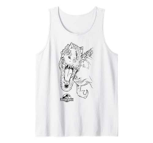 Jurassic World Indominus Rex Sketch Tank Top : cadeau idéal pour anniversaire de passionné