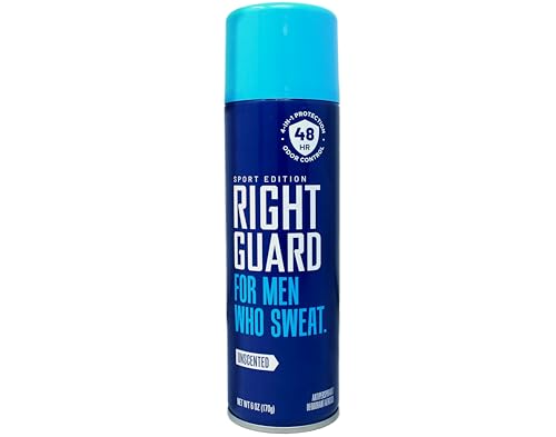 Right Guard Sport Anti-Perspirant Deodorant Spray Unscented 6 oz