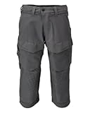 180 g/m² Mascot Dreiviertel-Hose mit Knietaschen Anthrazitgrau Customized - 22249-605-89 - Größe C54
