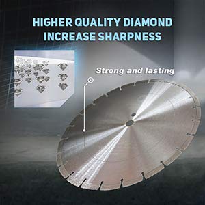 Whirlwind Usa Tss 12-Inch Laser Welded Dry Or Wet Cutting General Purpose Power Saw Segmented Diamond Blades For Concrete Stone Brick Masonry (Factory Direct Sale) (12") #TOP3