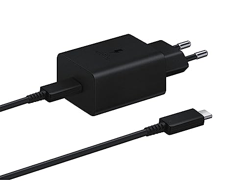 Image of Original 45 Watt Fast Power Delivery Charger Compatible with Samsung M12 [ USB Type C Cable ] (Black)